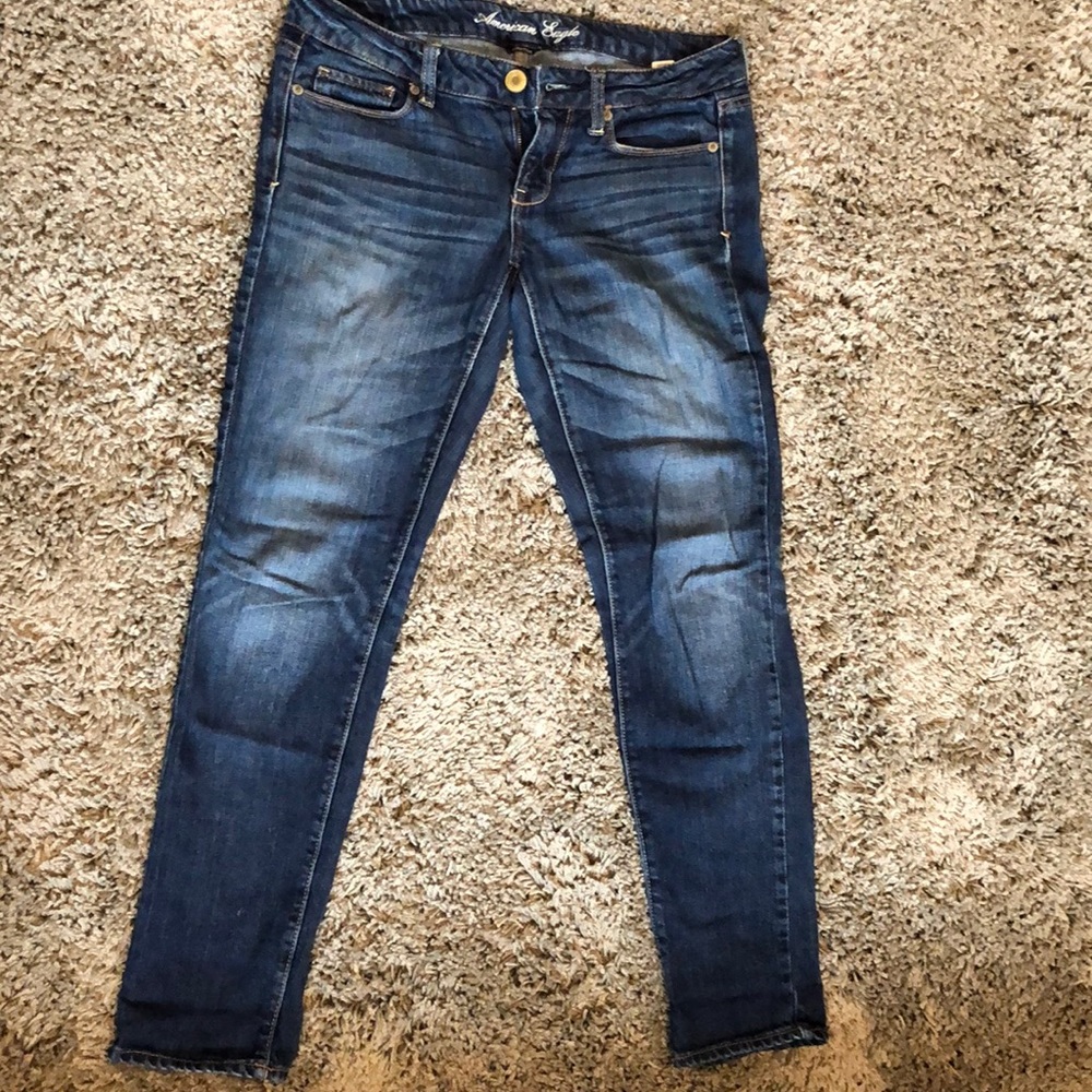 American Eagle, dark blue denim